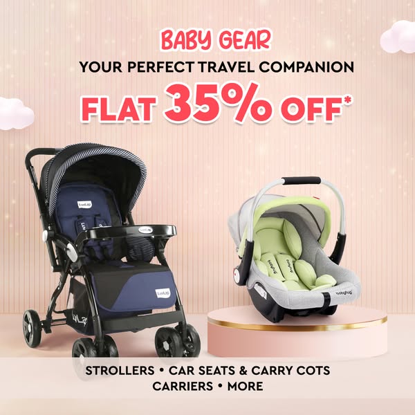 Flat 35% OFF* on Baby's Travelling Essentials